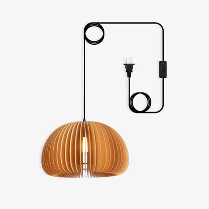 Wooden Pumpkin Houselight Swag Lights