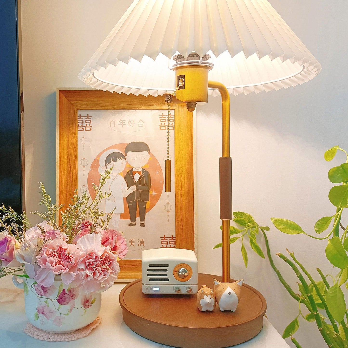 Wooden Retro Work lamp Table Lamp