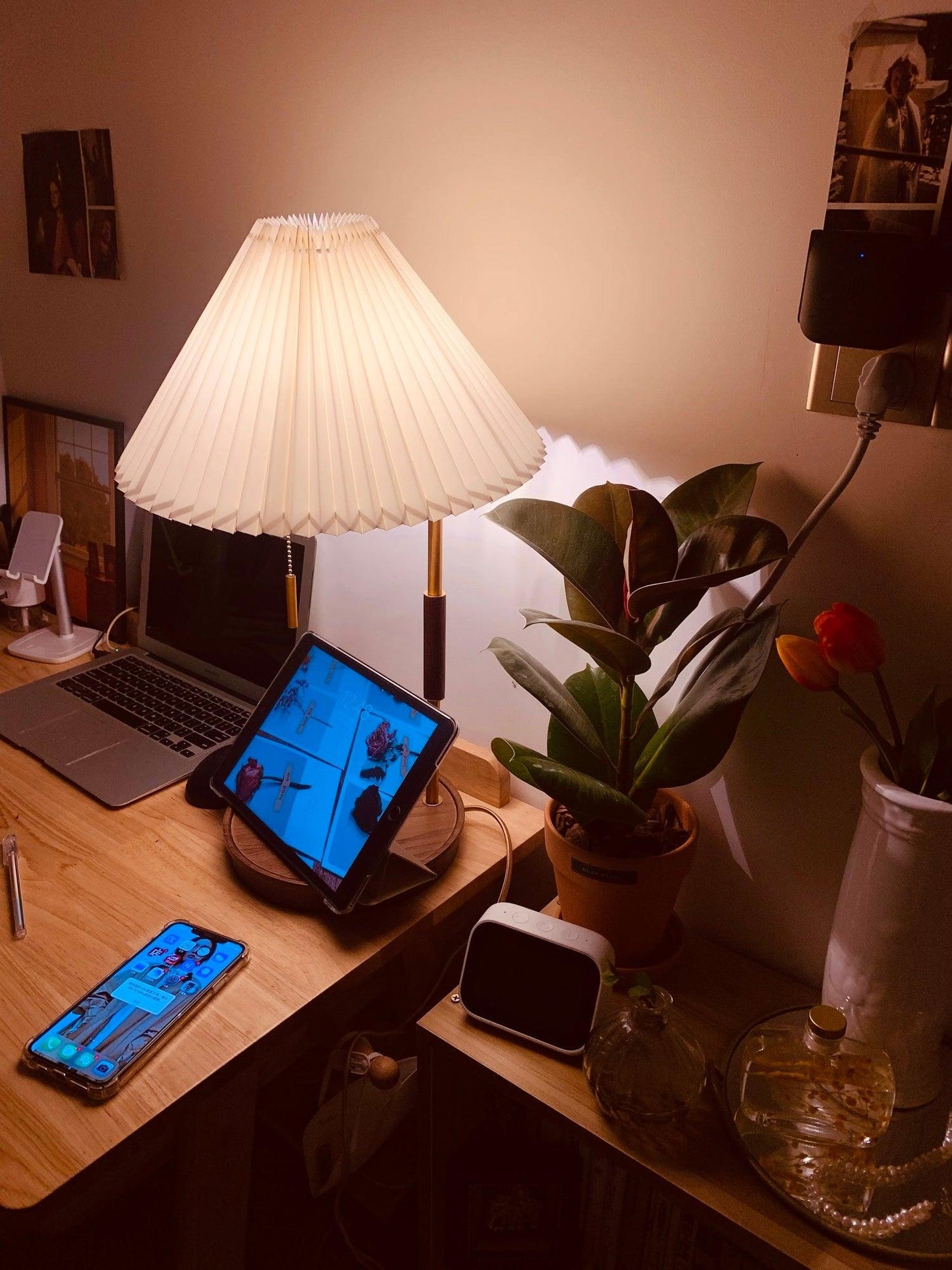 Wooden Retro Work lamp Table Lamp