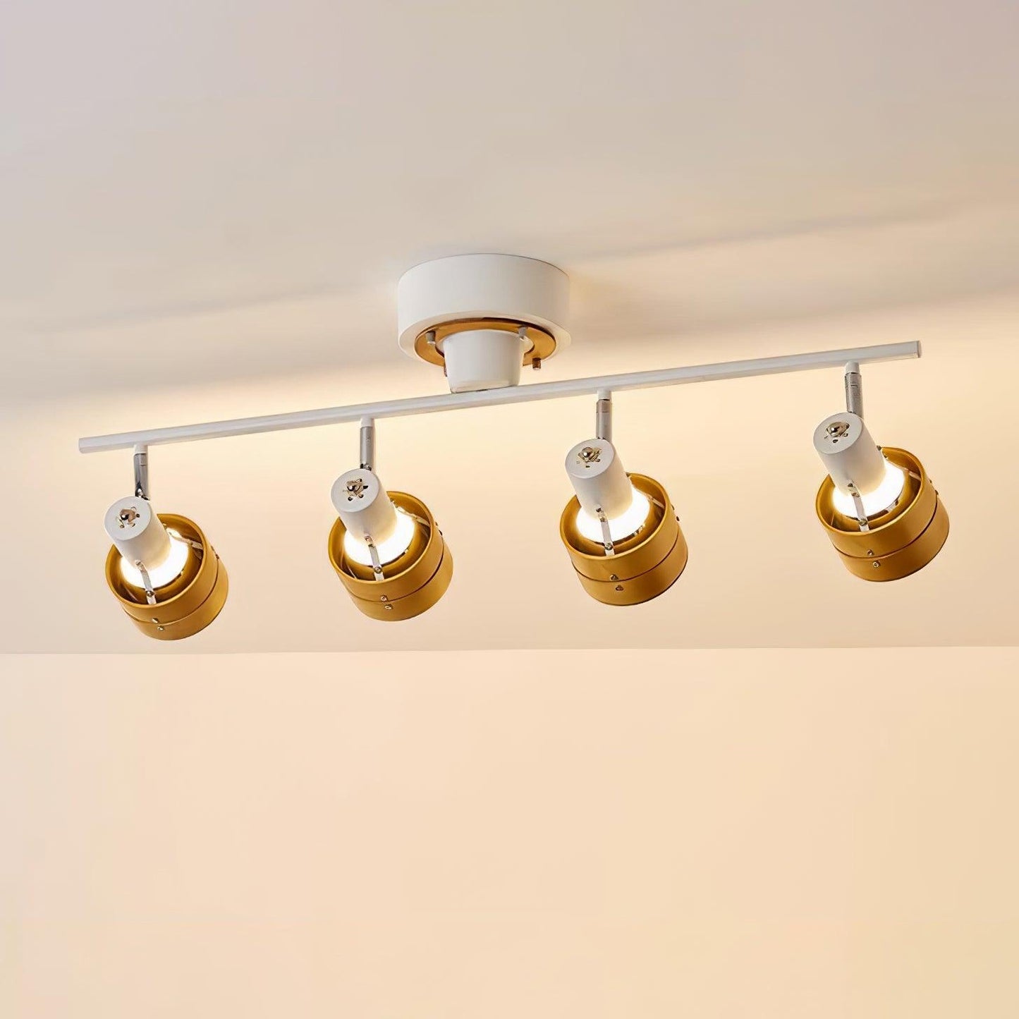 Wooden Adjustable Spot Overhead light Ceiling Lamp