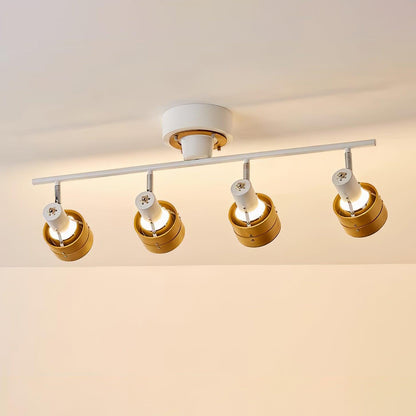 Wooden Adjustable Spot Overhead light Ceiling Lamp