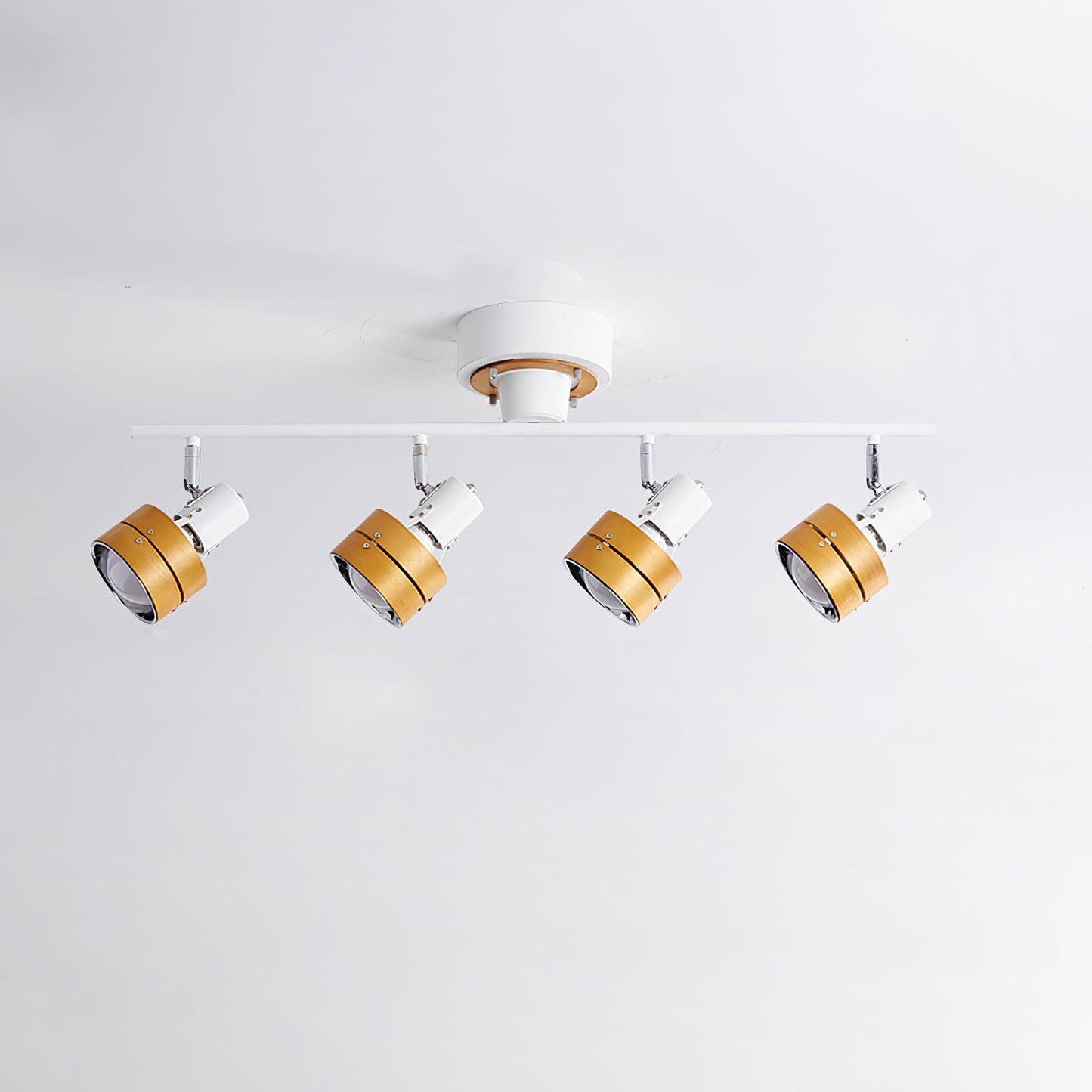 Wooden Adjustable Spot Overhead light Ceiling Lamp