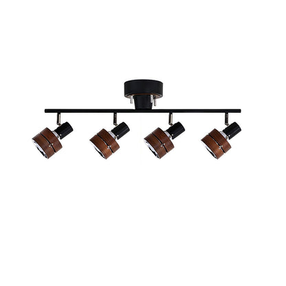 Wooden Adjustable Spot Overhead light Ceiling Lamp