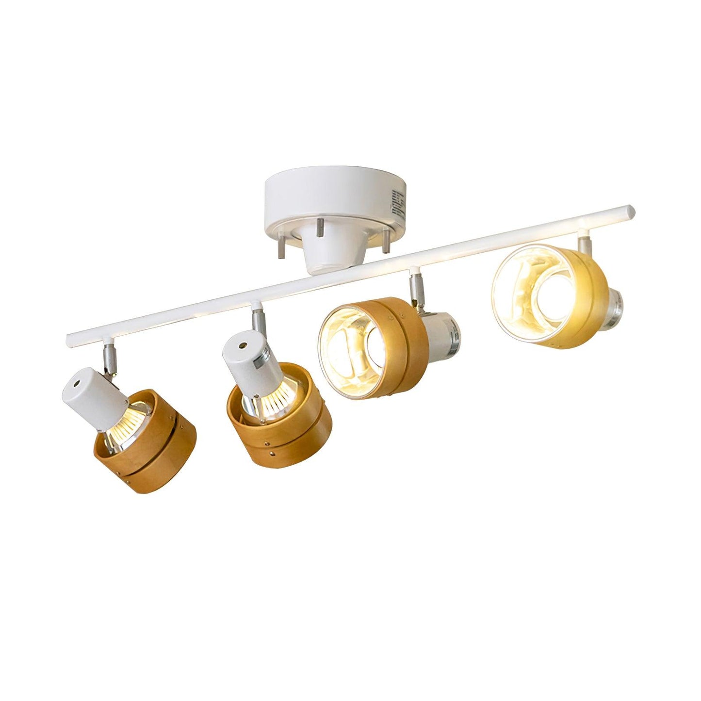 Wooden Adjustable Spot Overhead light Ceiling Lamp