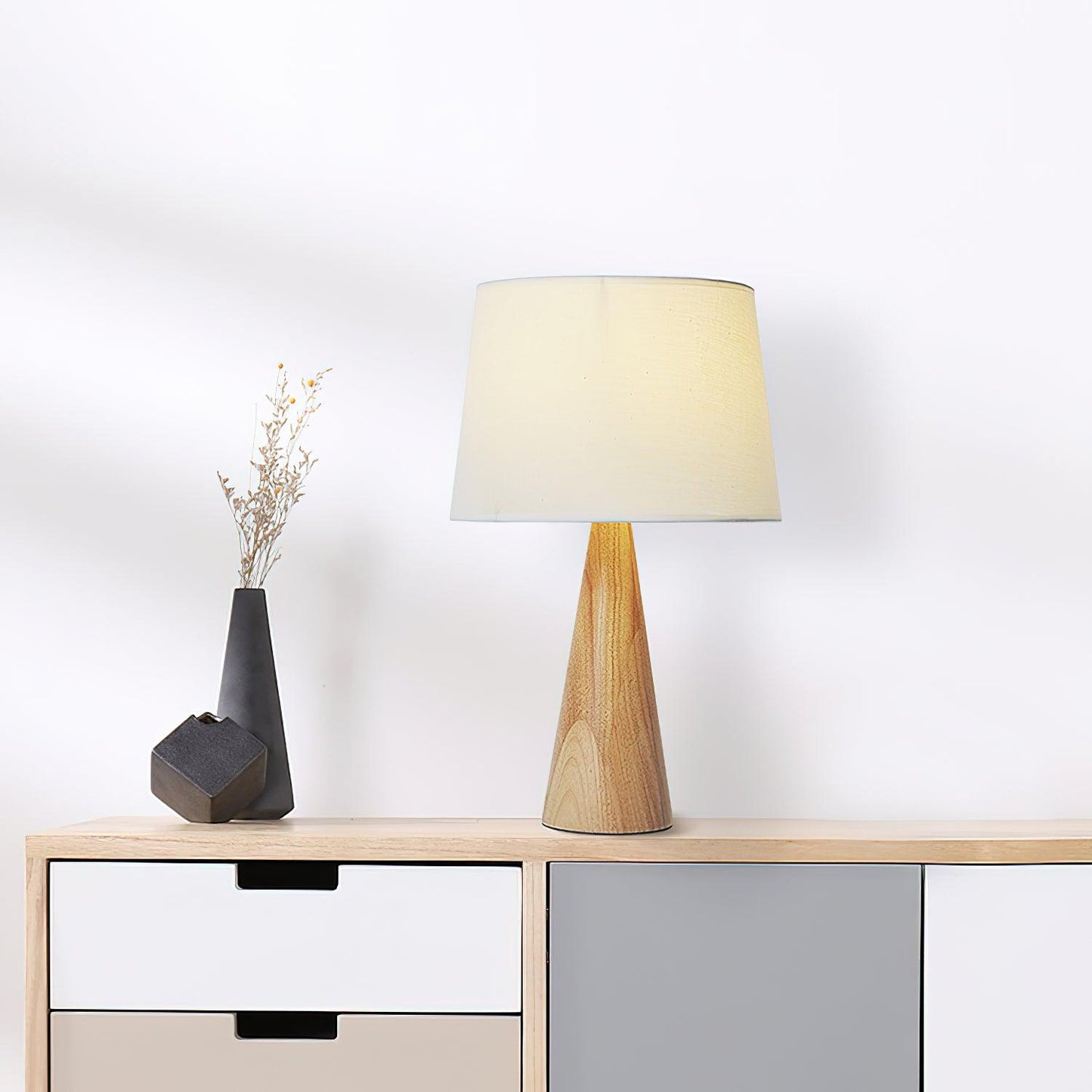 Wooden Vase Desk lamp Table Lamp