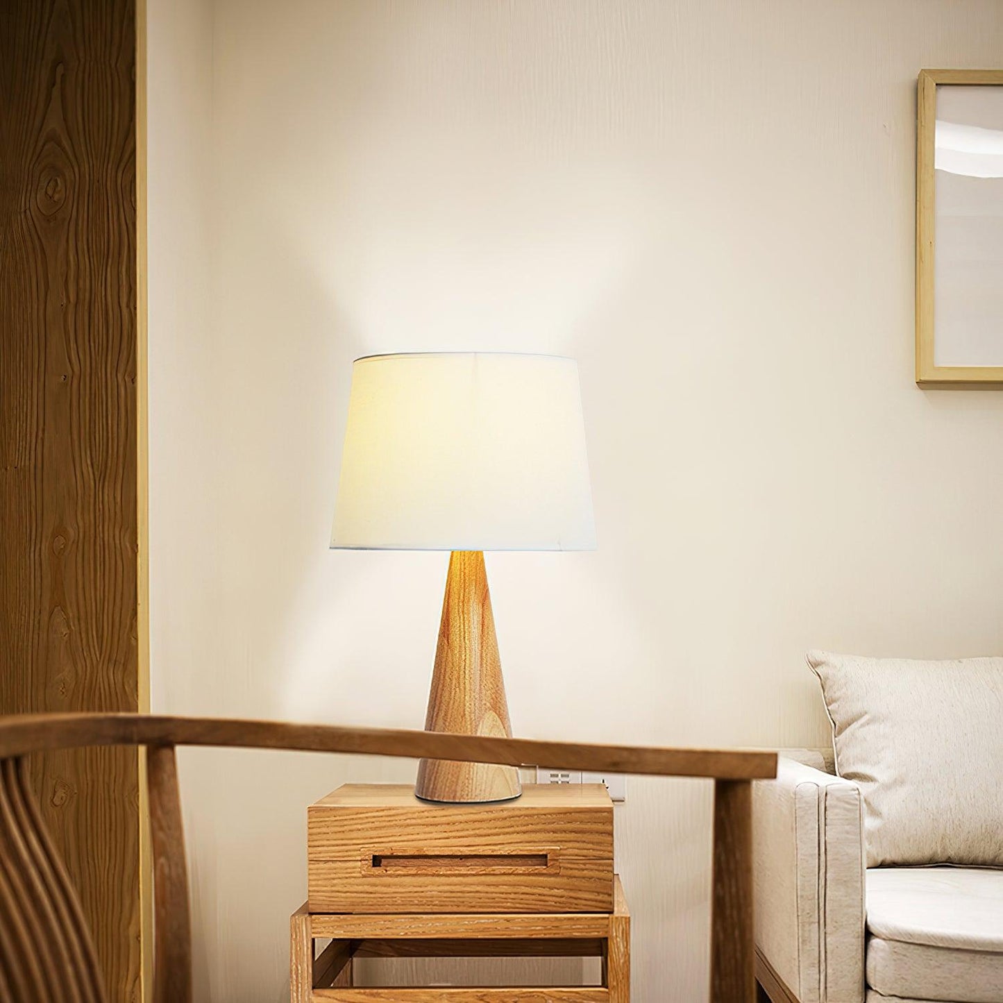 Wooden Vase Desk lamp Table Lamp