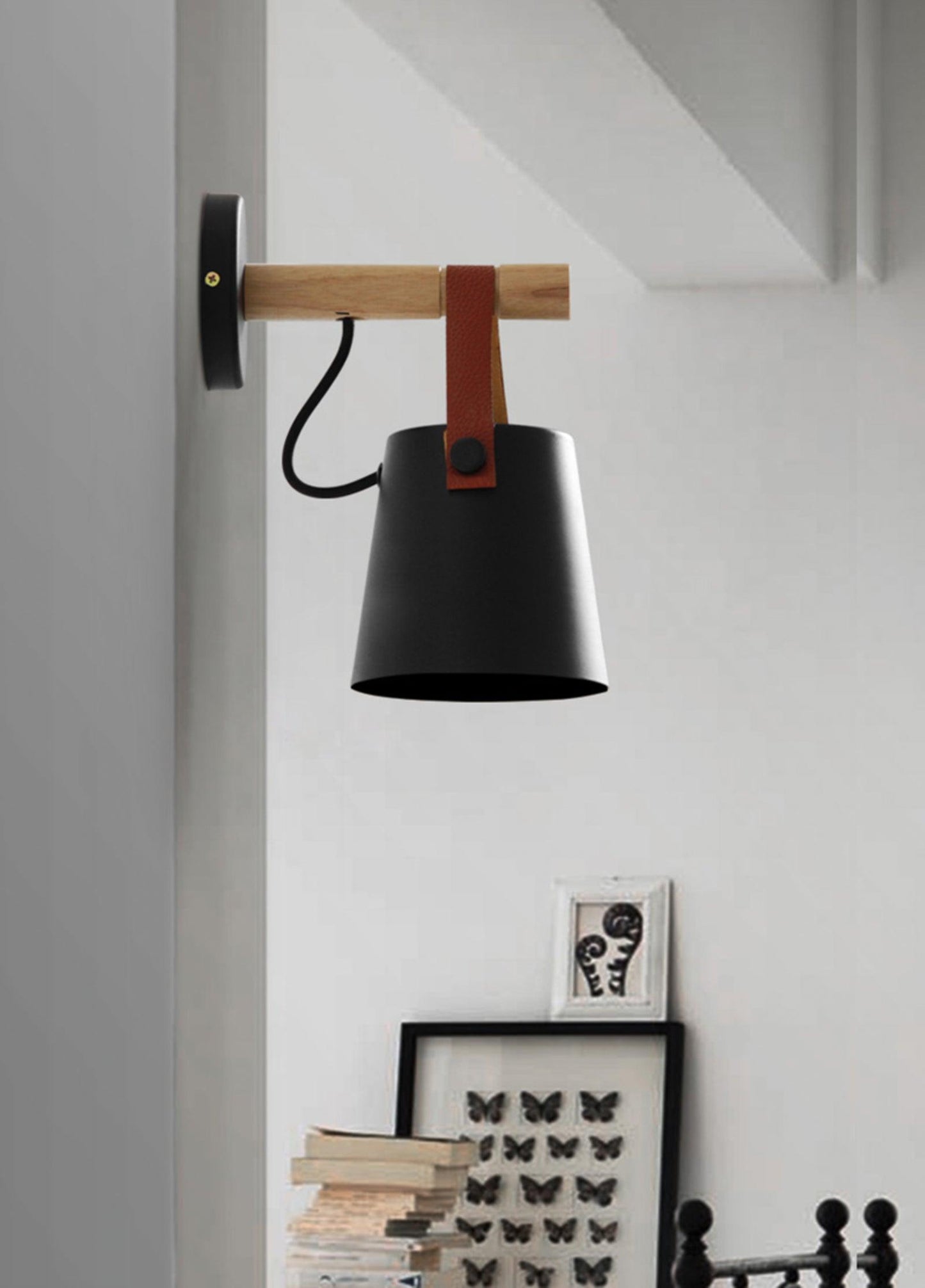 Wooden Conical Wall-mounted light Wall Light