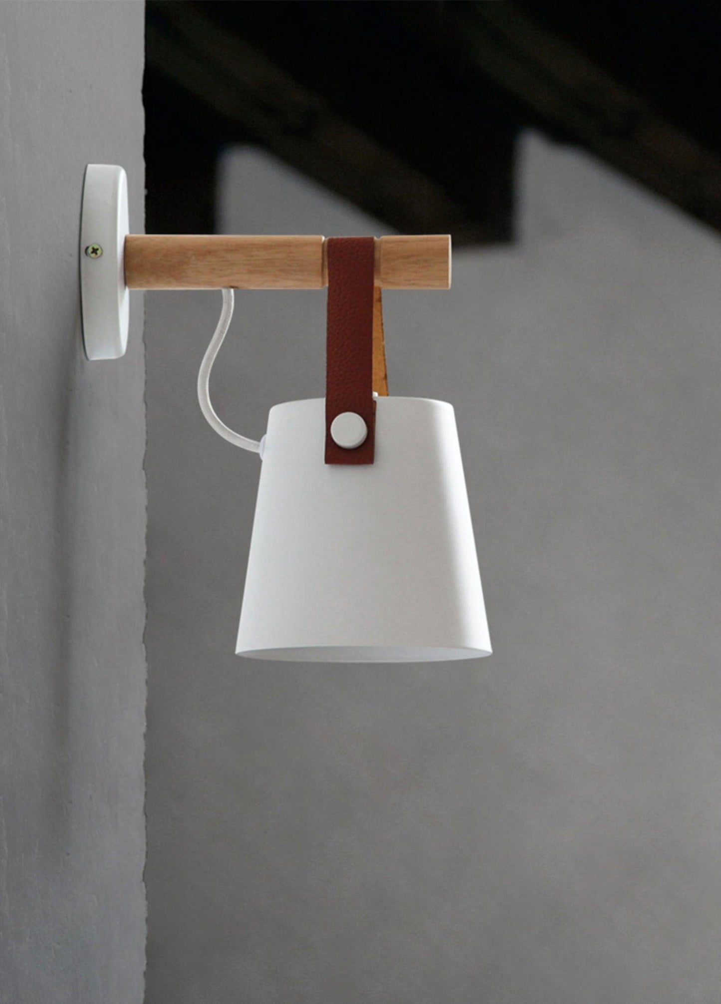 Wooden Conical Wall-mounted light Wall Light