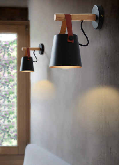 Wooden Conical Wall-mounted light Wall Light