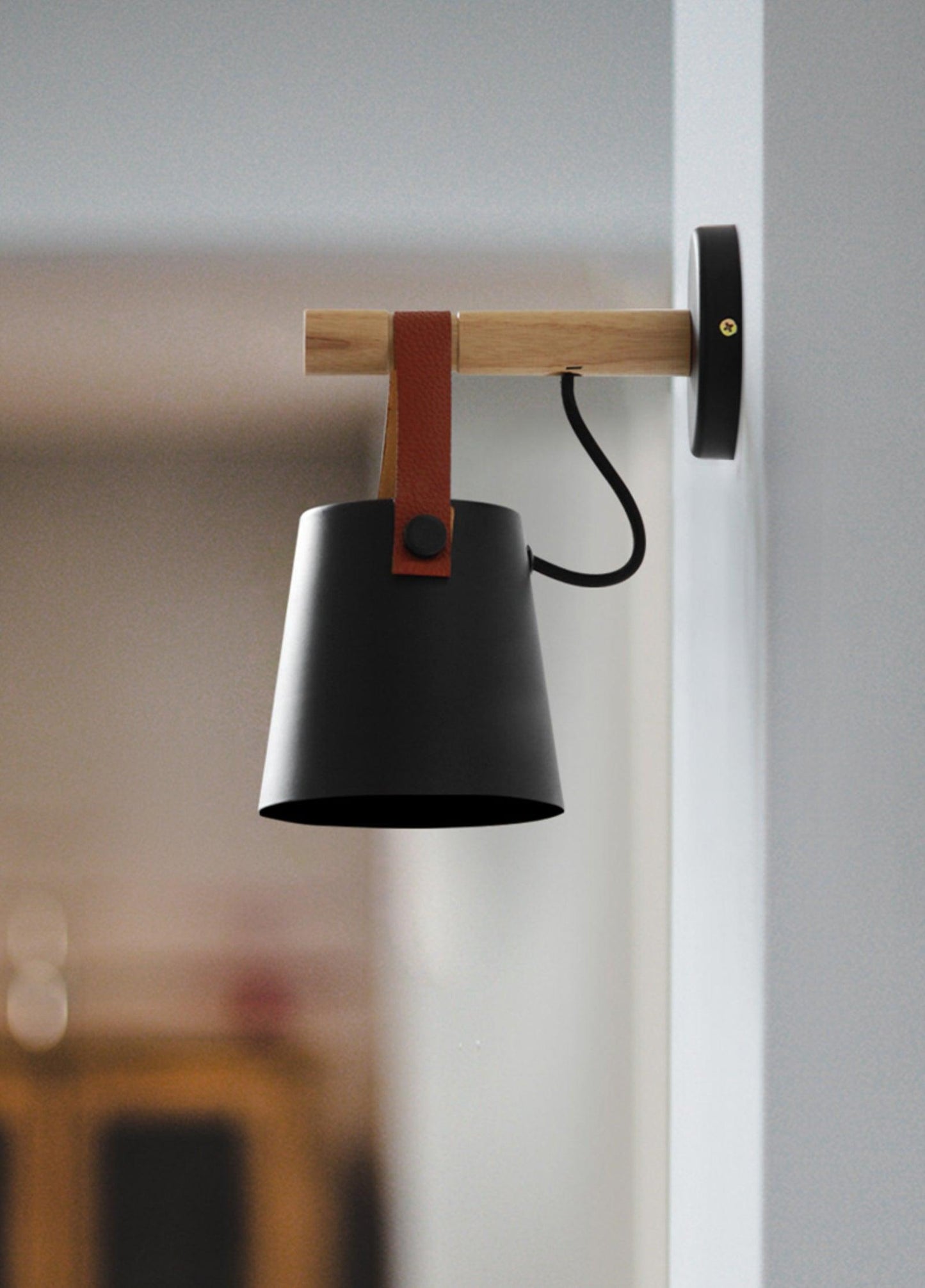 Wooden Conical Wall-mounted light Wall Light