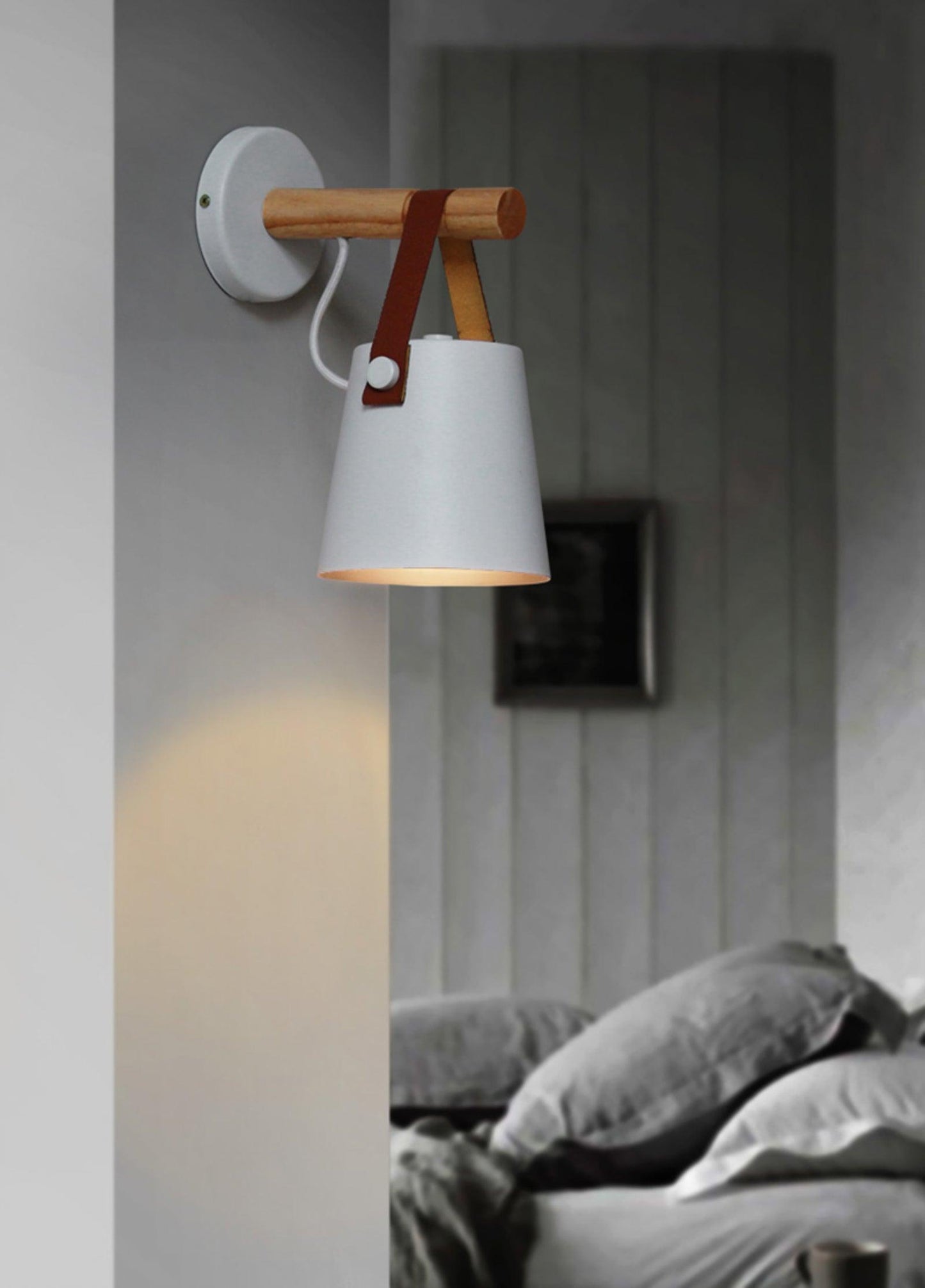 Wooden Conical Wall-mounted light Wall Light