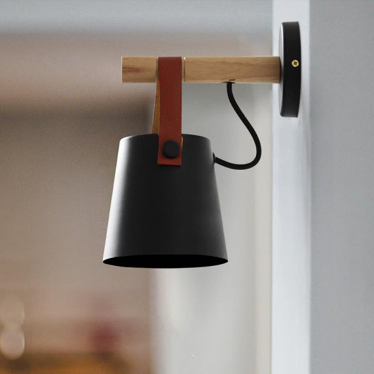 Wooden Conical Wall-mounted light Wall Light