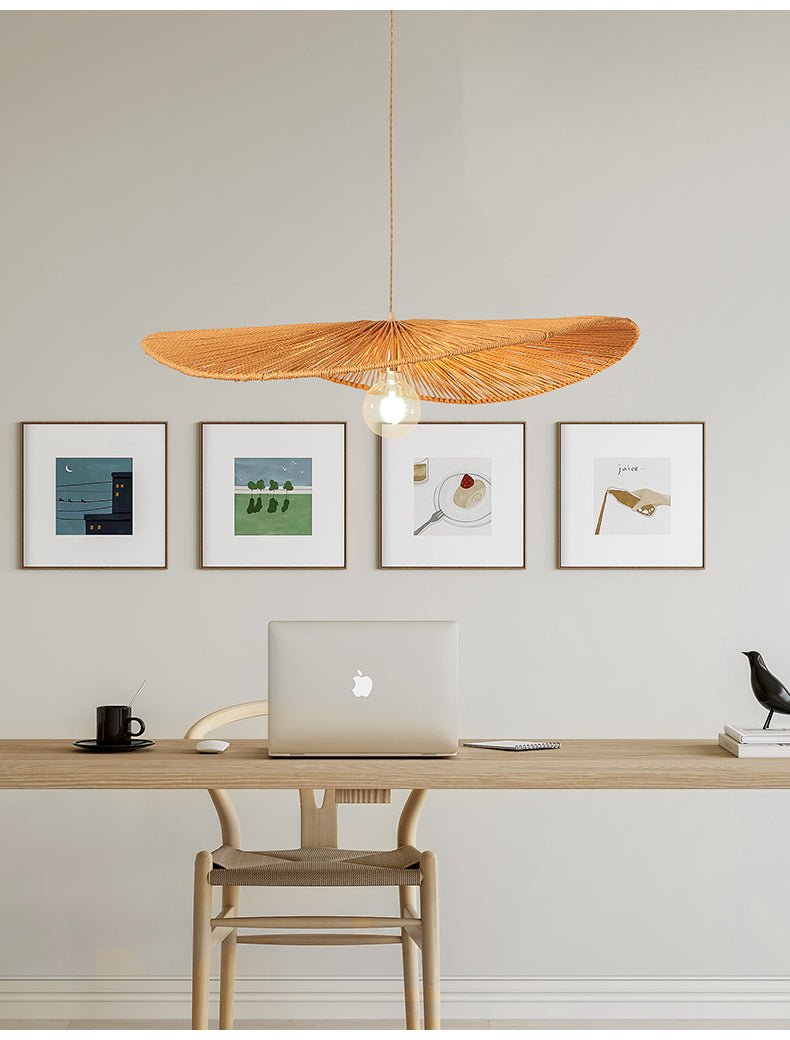 Woven Leaf Pendant Light