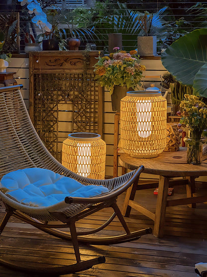 Woven Rattan Patio light Outdoor Lamp