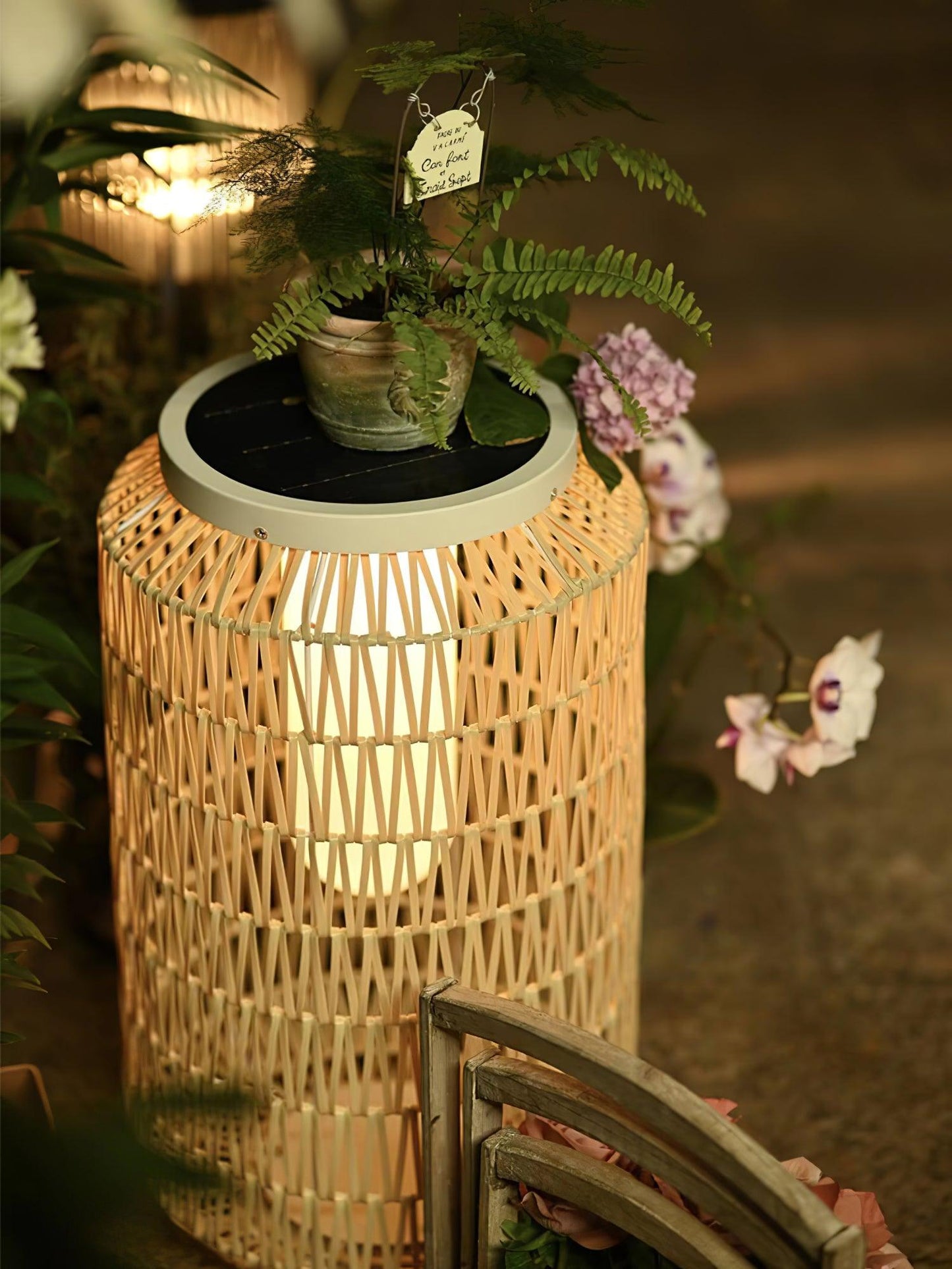 Woven Rattan Patio light Outdoor Lamp