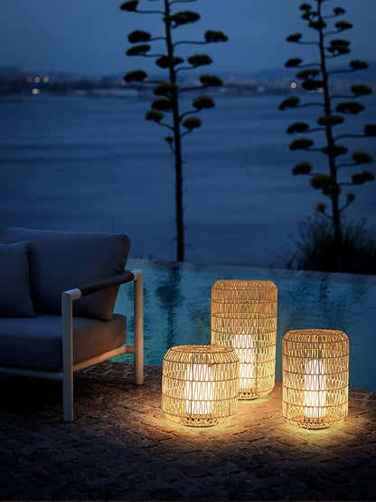 Woven Rattan Patio light Outdoor Lamp