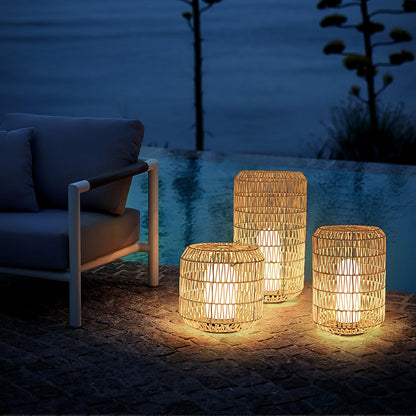 Woven Rattan Patio light Outdoor Lamp