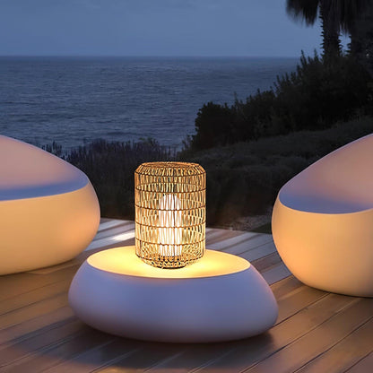 Woven Rattan Patio light Outdoor Lamp