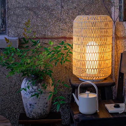 Woven Rattan Patio light Outdoor Lamp