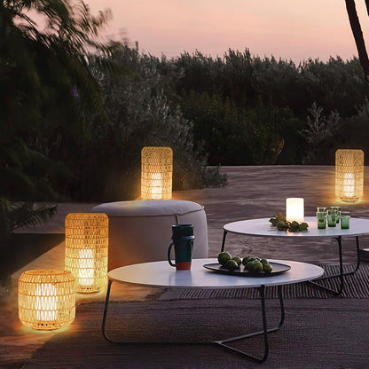 Woven Rattan Patio light Outdoor Lamp