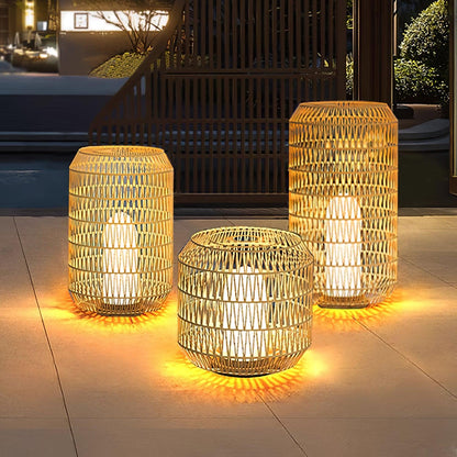 Woven Rattan Patio light Outdoor Lamp