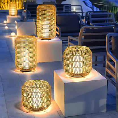 Woven Rattan Patio light Outdoor Lamp