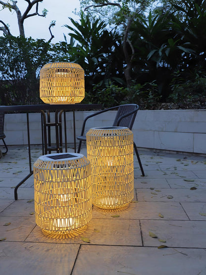 Woven Rattan Patio light Outdoor Lamp