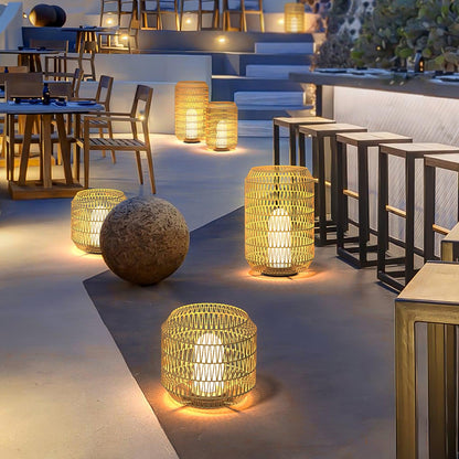 Woven Rattan Patio light Outdoor Lamp