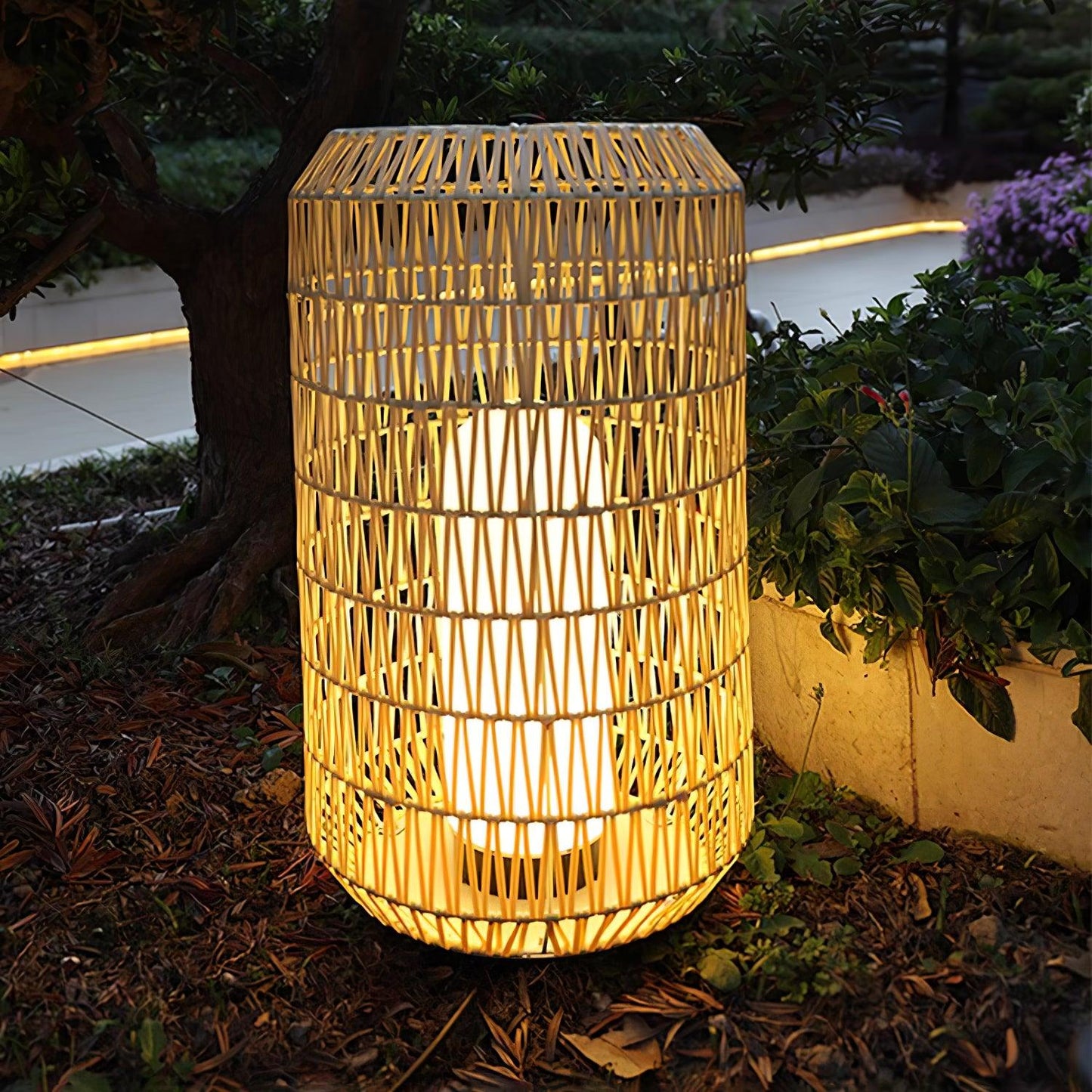 Woven Rattan Patio light Outdoor Lamp