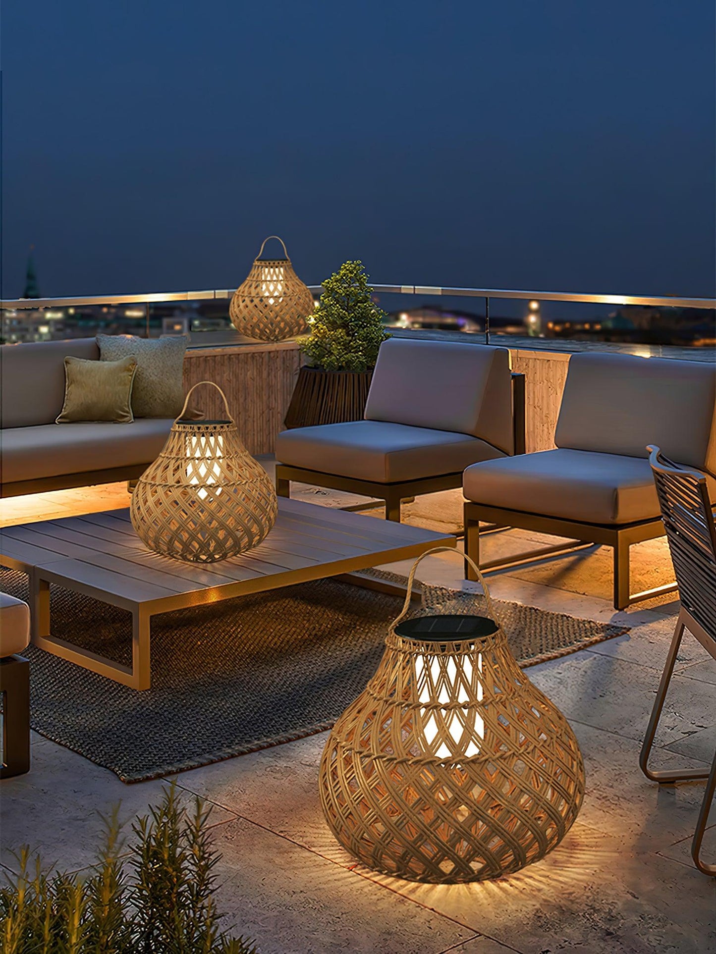 Woven Sphere Lantern Landscape light Outdoor Lamp