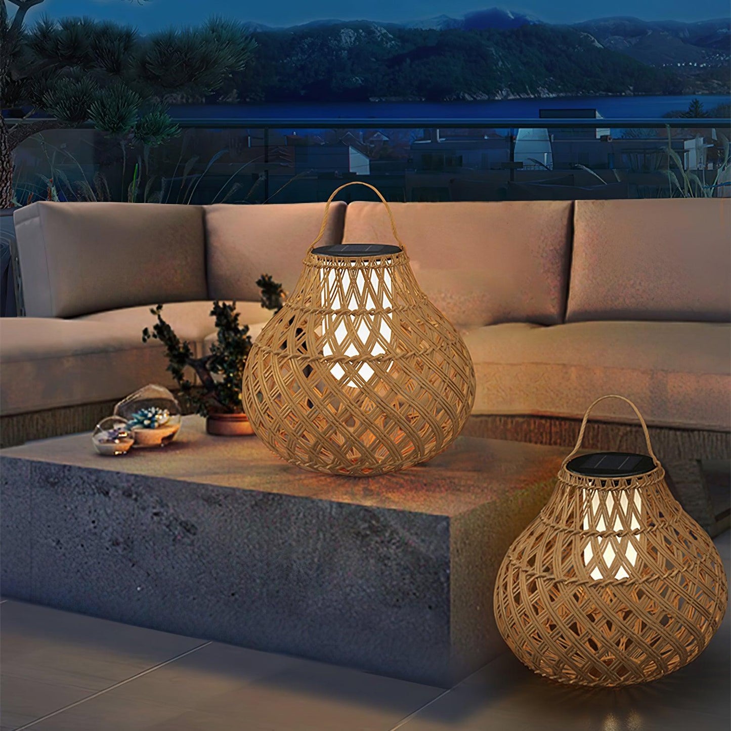 Woven Sphere Lantern Landscape light Outdoor Lamp