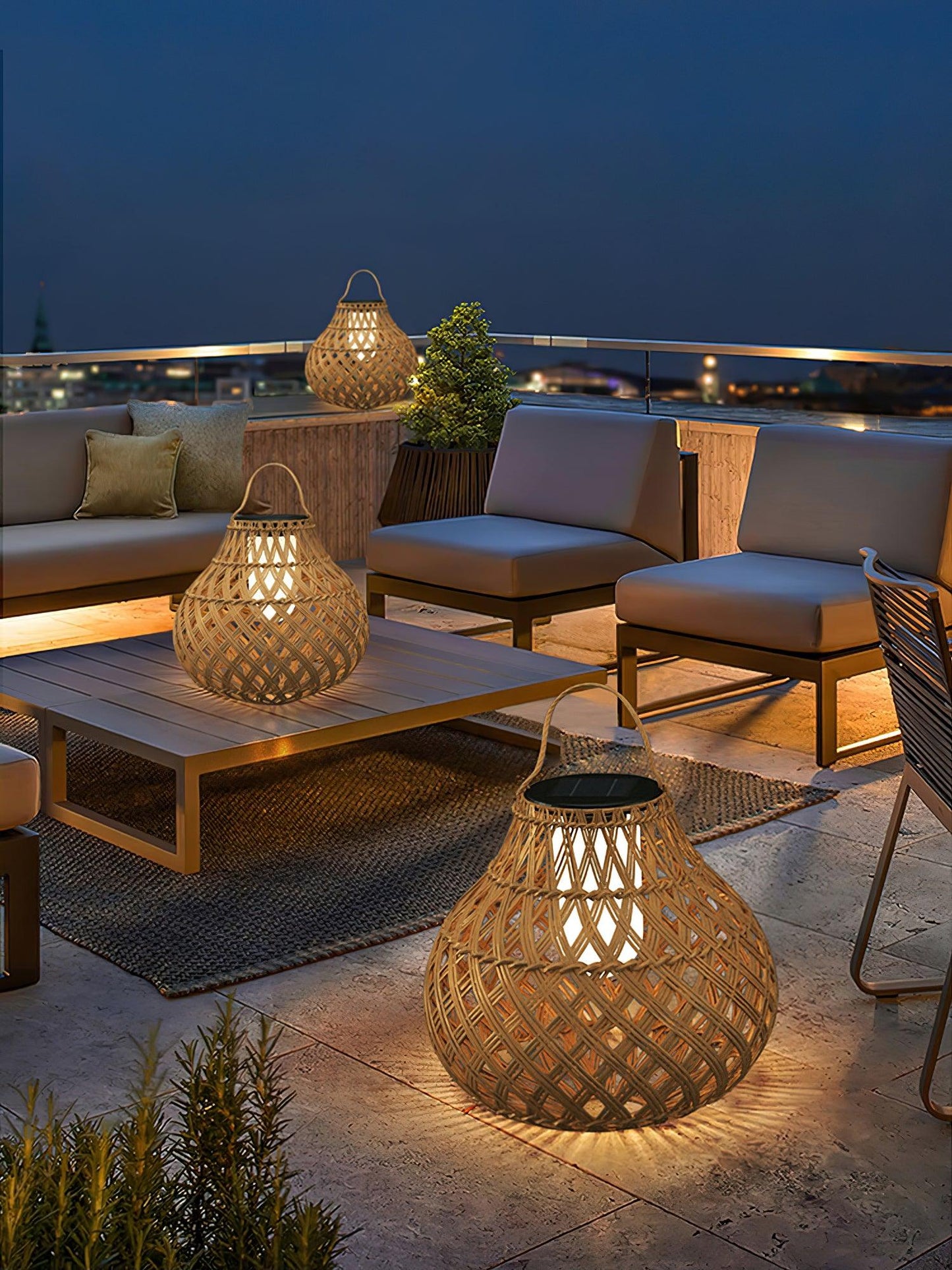 Woven Sphere Lantern Landscape light Outdoor Lamp