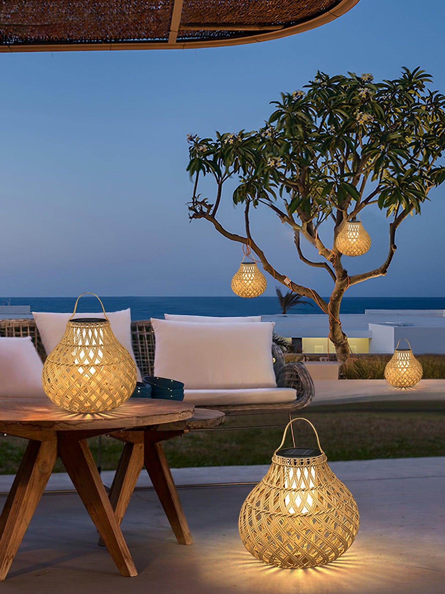 Woven Sphere Lantern Landscape light Outdoor Lamp