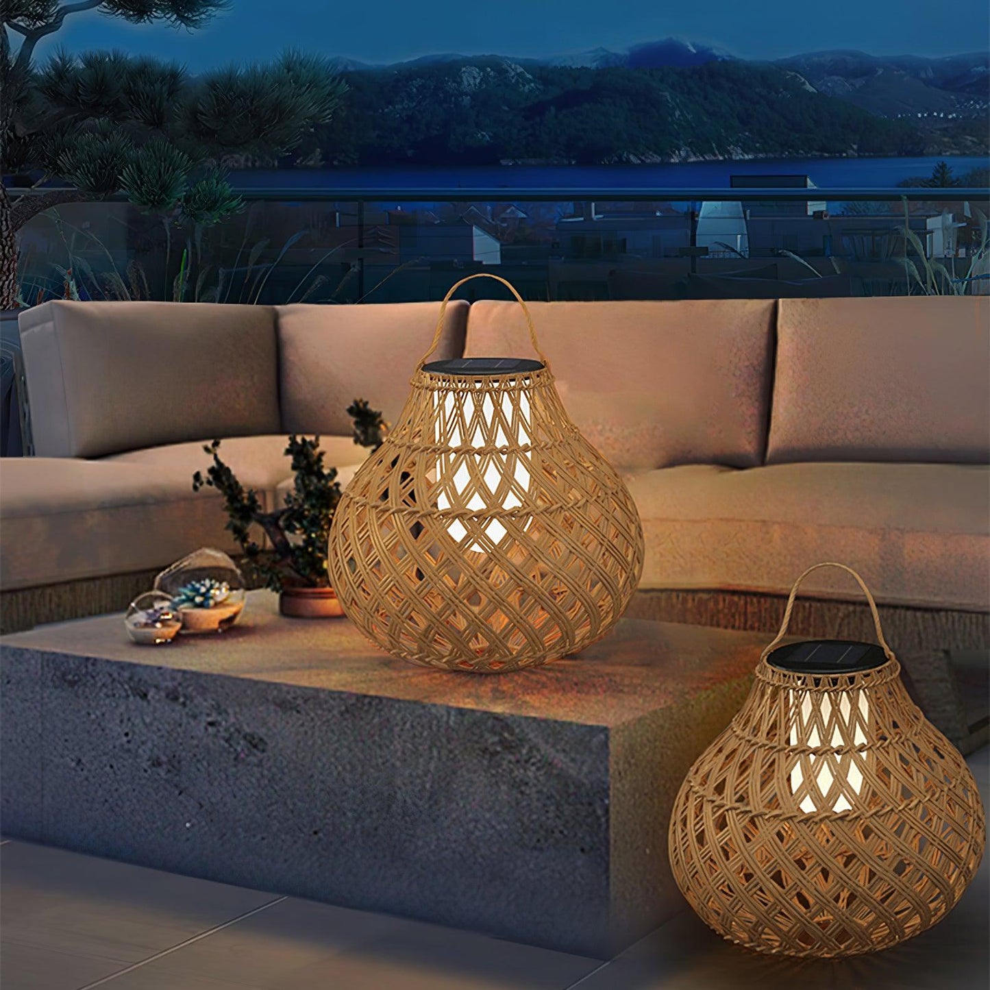 Woven Sphere Lantern Landscape light Outdoor Lamp