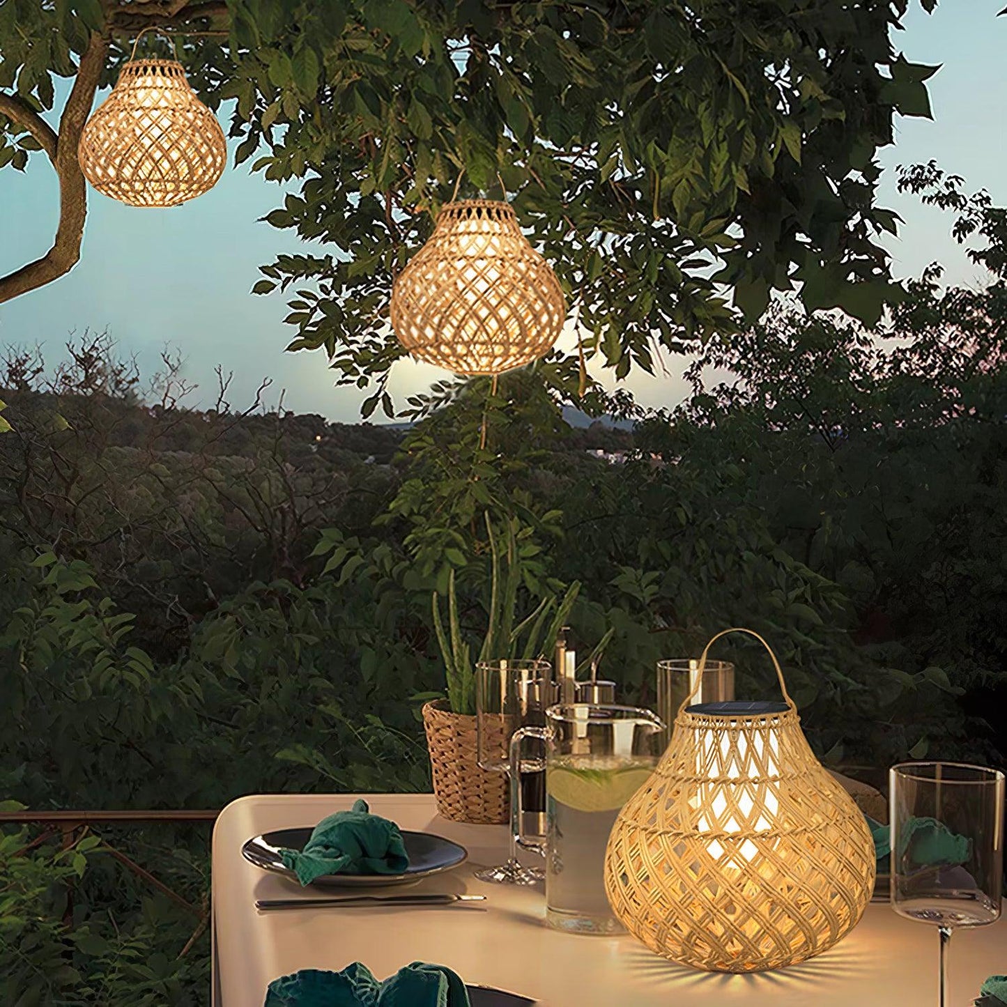 Woven Sphere Lantern Landscape light Outdoor Lamp