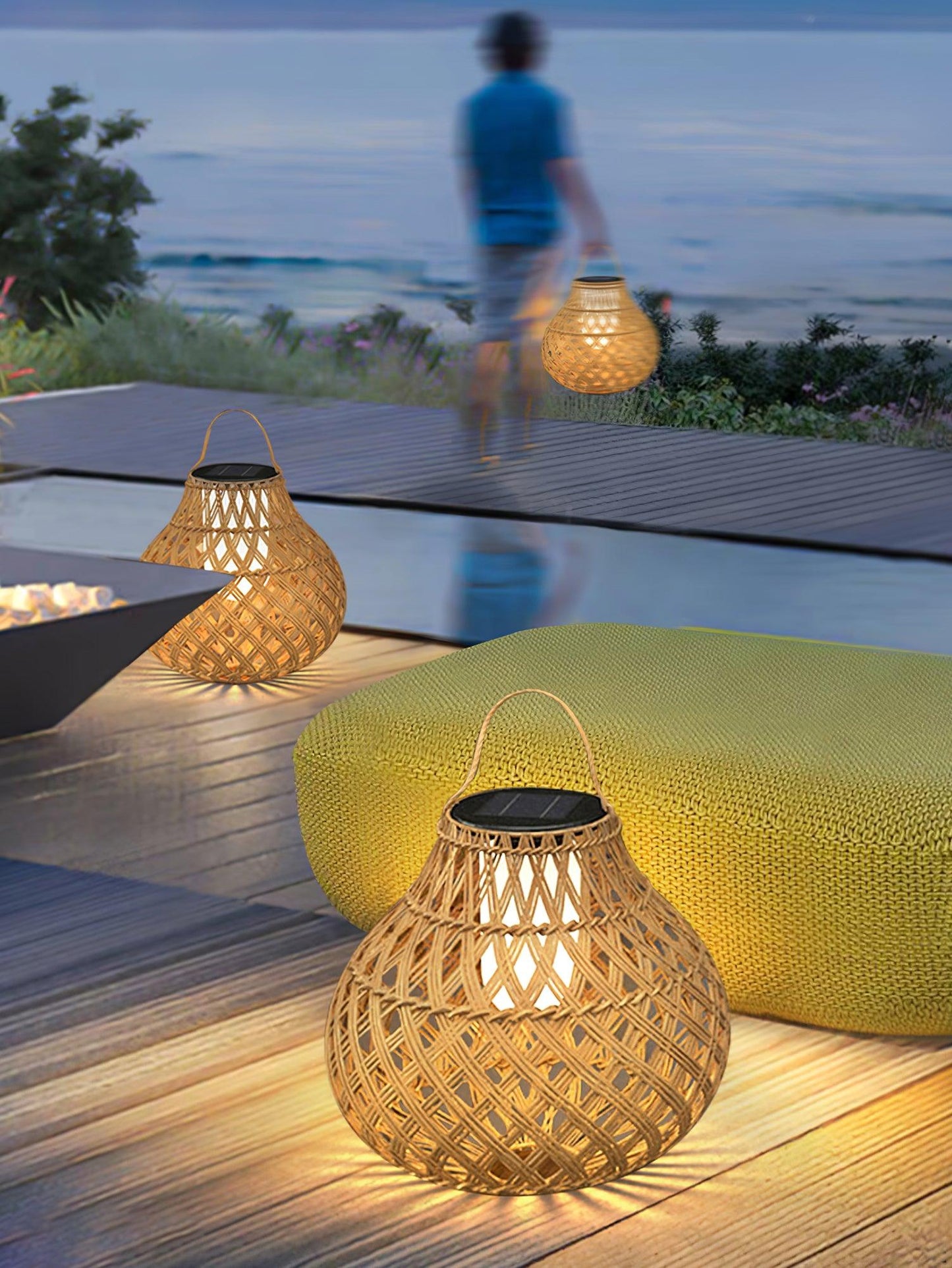 Woven Sphere Lantern Landscape light Outdoor Lamp