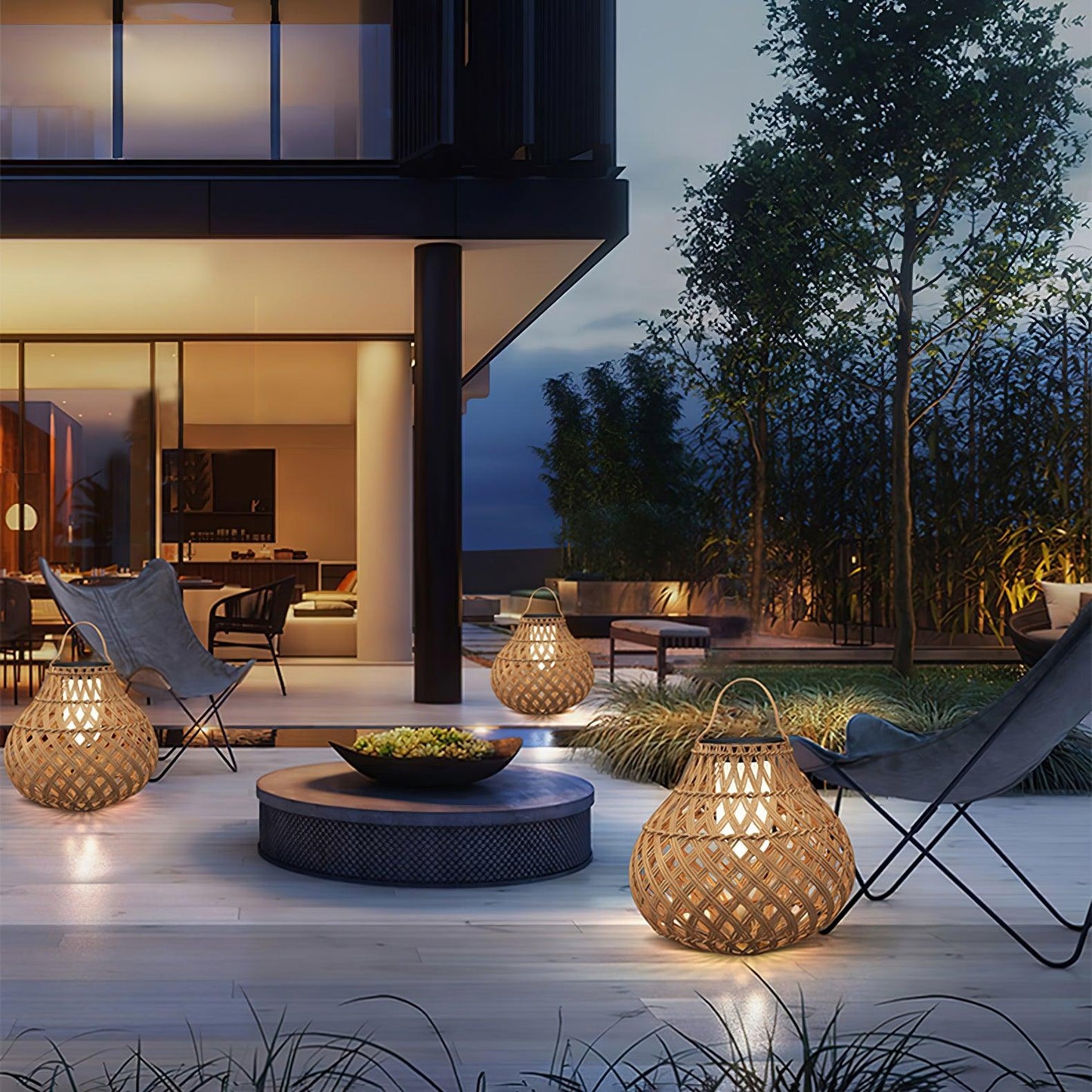 Woven Sphere Lantern Landscape light Outdoor Lamp