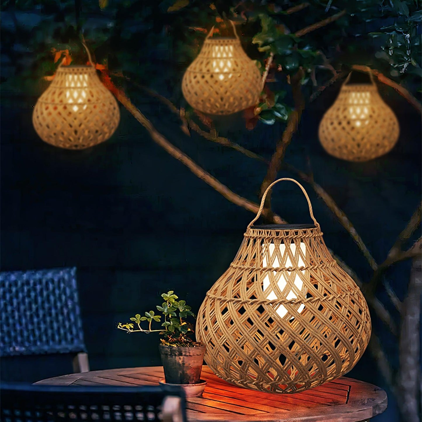 Woven Sphere Lantern Landscape light Outdoor Lamp