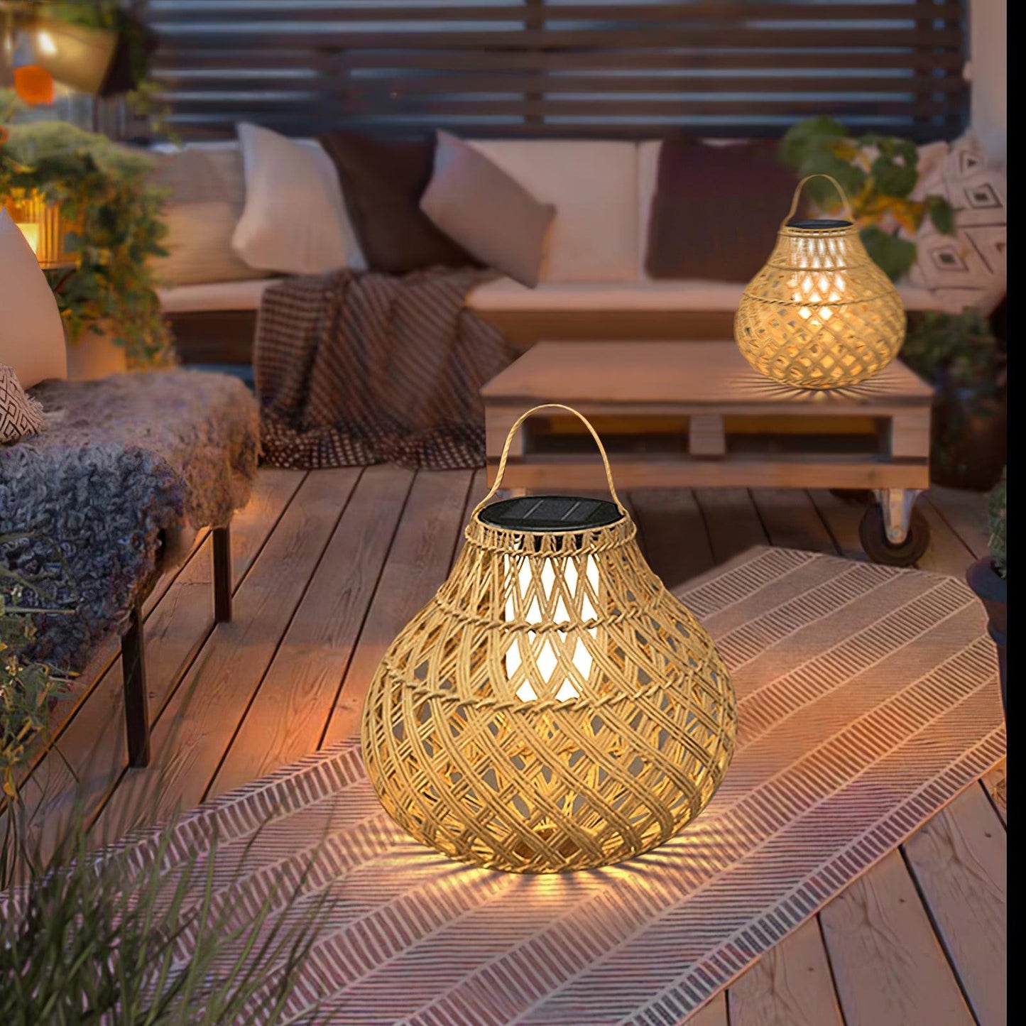 Woven Sphere Lantern Landscape light Outdoor Lamp
