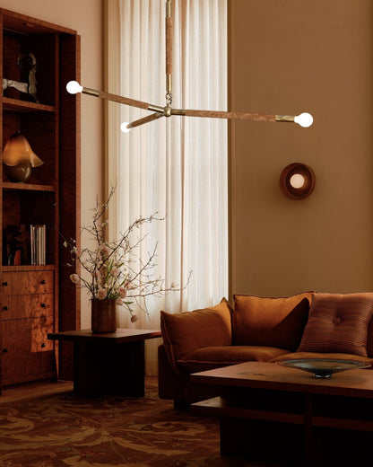 Wrapped Linear Chandelier