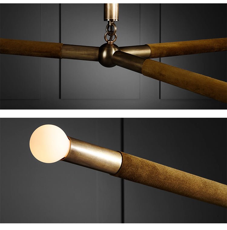 Wrapped Linear Chandelier