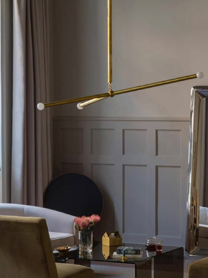 Wrapped Linear Chandelier