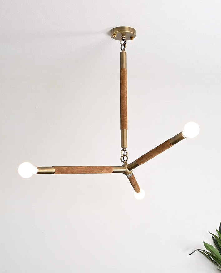 Wrapped Linear Chandelier