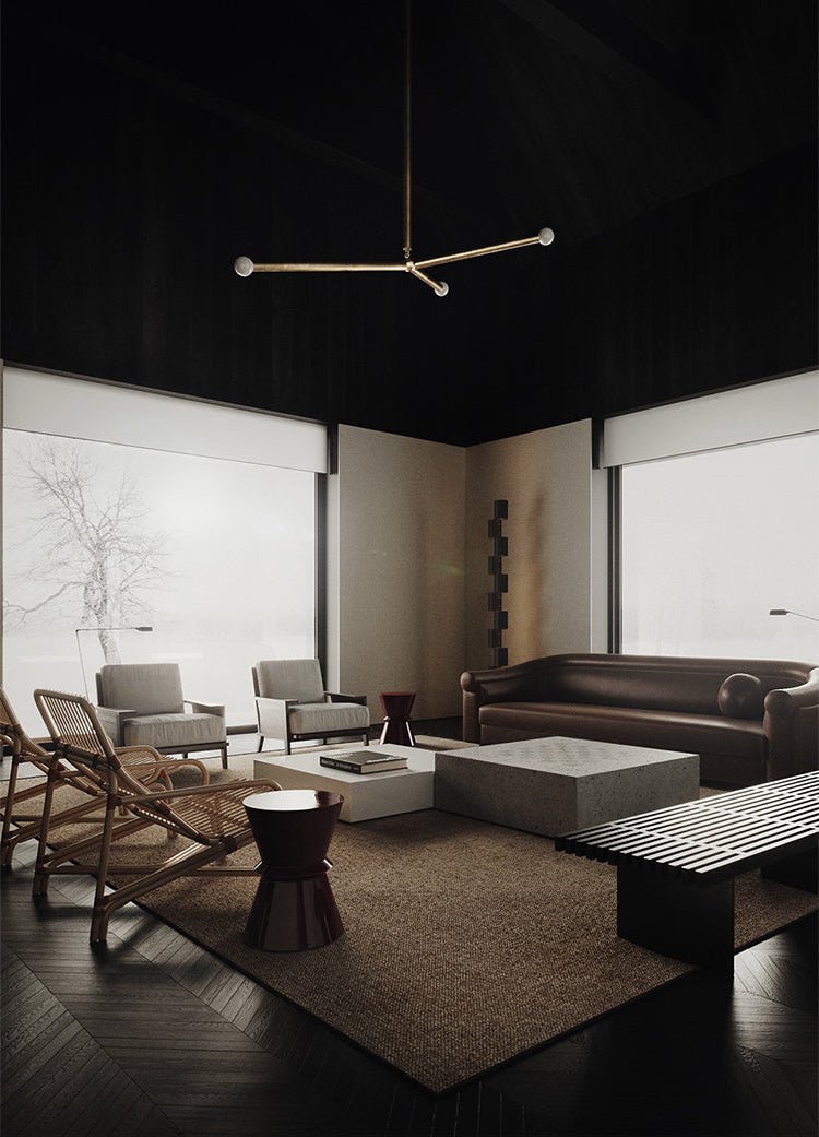 Wrapped Linear Chandelier