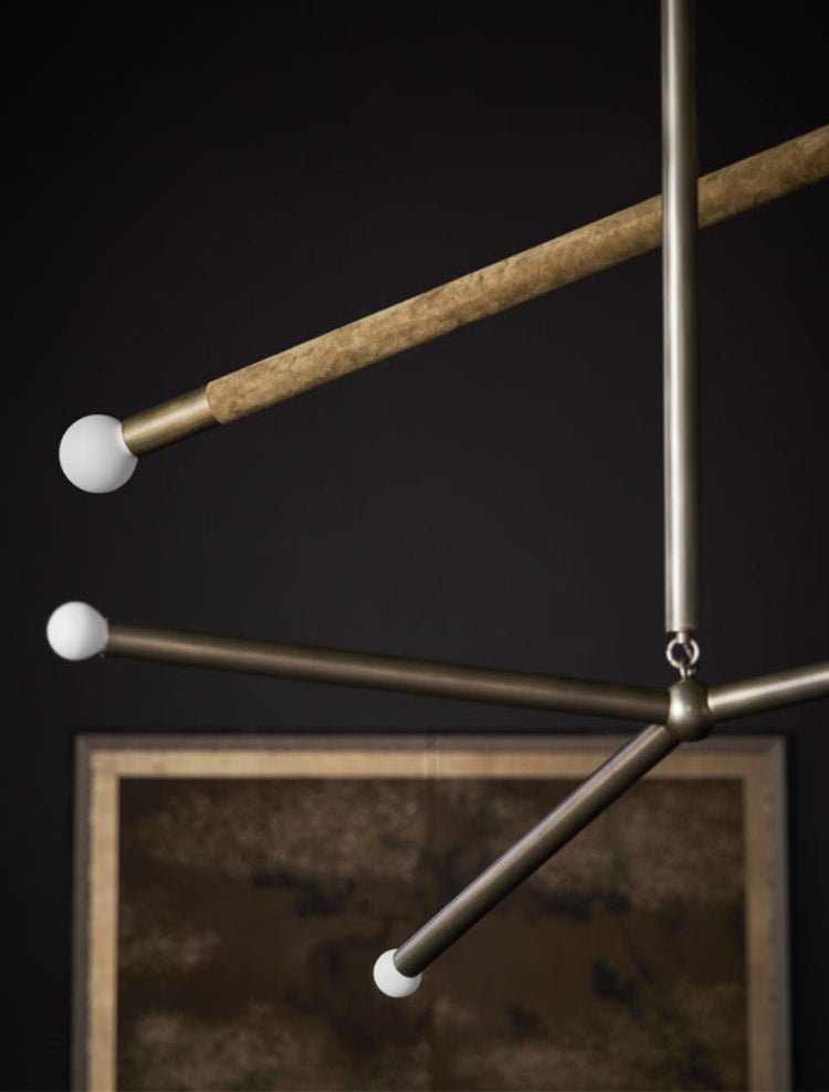 Wrapped Linear Chandelier