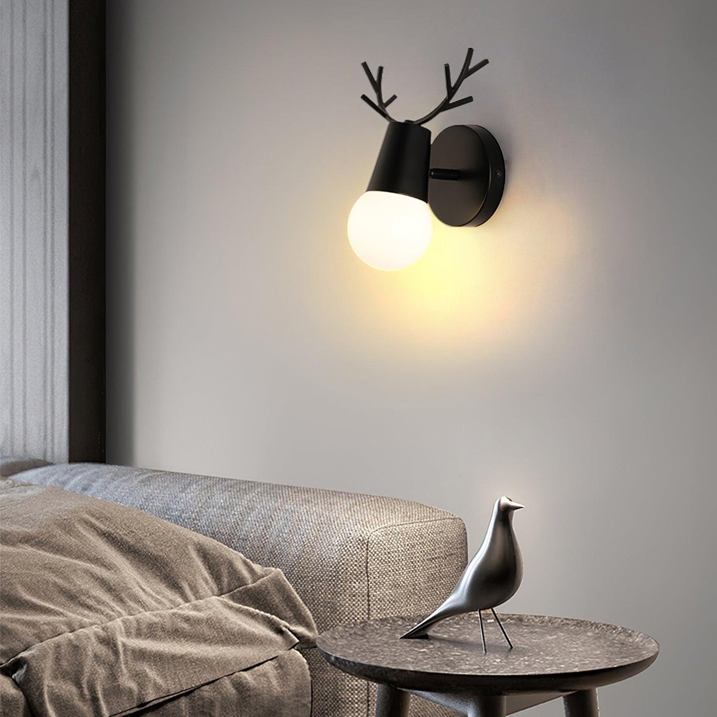 Yeknu Antler Wall sconce Wall Lamp