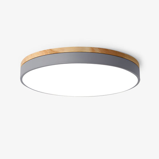 Zara Circular Wood Overhead fixture Ceiling Lamp