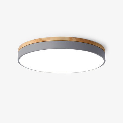 Zara Circular Wood Overhead fixture Ceiling Lamp