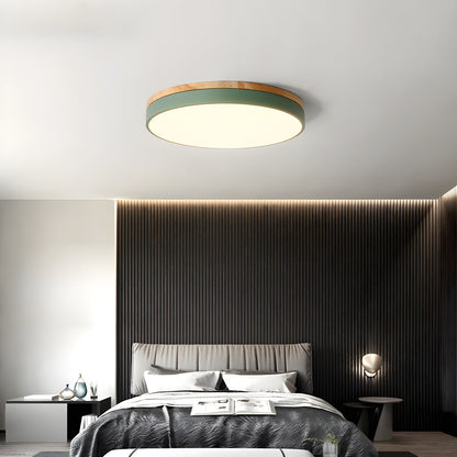 Zara Circular Wood Overhead fixture Ceiling Lamp