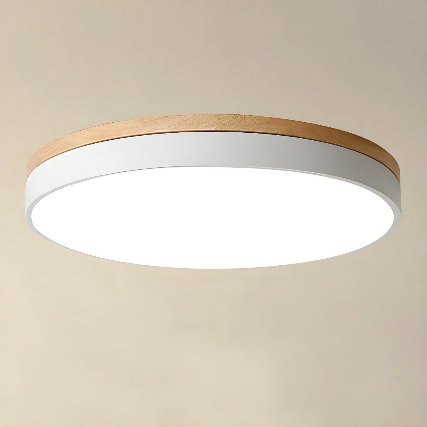 Zara Circular Wood Overhead fixture Ceiling Lamp